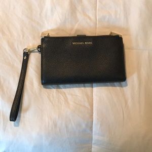 Black Michael Kors wristlet